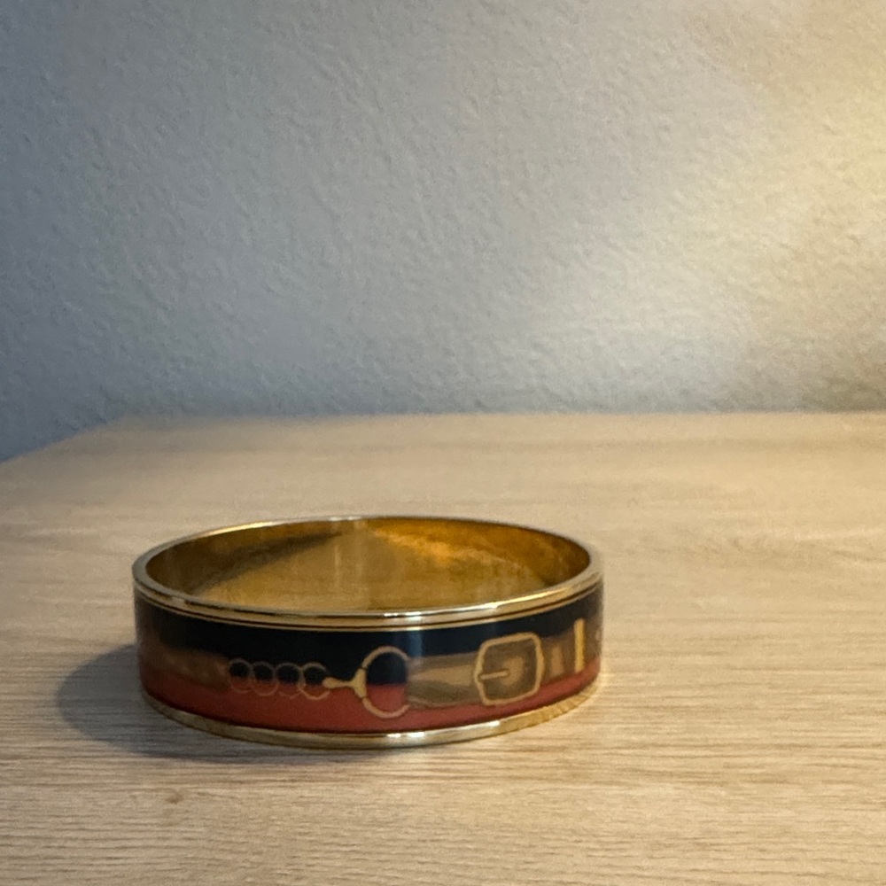 C. Wonder Gold and Navy Enamel Bracelet